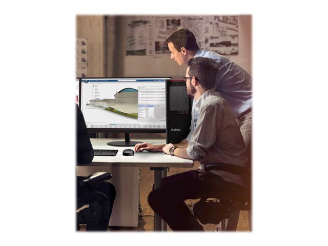 Lenovo ThinkStation P620 30E0 - Tower - 1 x Ryzen ThreadRipper PRO 5945WX / up to 4.5 GHz - AMD PRO - RAM 64 GB - SSD 1 TB - TCG Opal Encryption, NVMe - no graphics - 10 Gigabit Ethernet - Win 11 Pro - monitor: none - keyboard: UK - Lenovo TopSeller - wit - Image 7