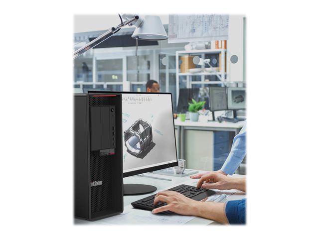 Lenovo ThinkStation P620 30E0 - Tower - 1 x Ryzen ThreadRipper PRO 5945WX / up to 4.5 GHz - AMD PRO - RAM 64 GB - SSD 1 TB - TCG Opal Encryption, NVMe - no graphics - 10 Gigabit Ethernet - Win 11 Pro - monitor: none - keyboard: UK - Lenovo TopSeller - wit - Image 4