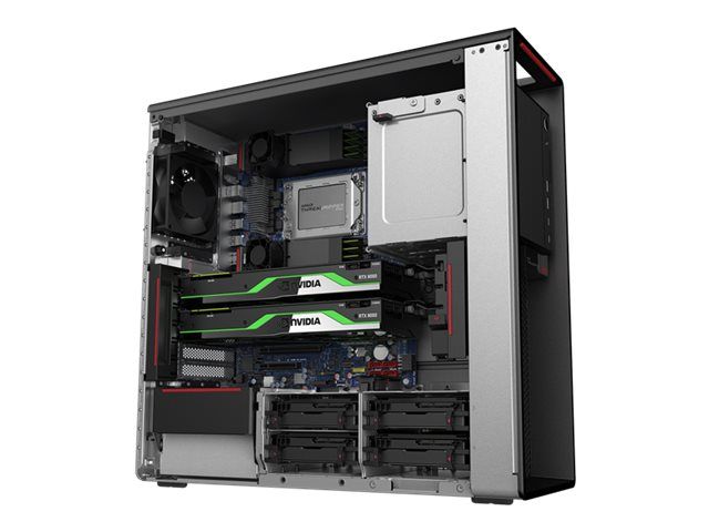 Lenovo ThinkStation P620 30E0 - Tower - 1 x Ryzen ThreadRipper PRO 5945WX / up to 4.5 GHz - AMD PRO - RAM 64 GB - SSD 1 TB - TCG Opal Encryption, NVMe - no graphics - 10 Gigabit Ethernet - Win 11 Pro - monitor: none - keyboard: UK - Lenovo TopSeller - wit - Image 2